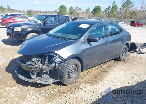 2016 Toyota Corolla L from USA, damaged, VIN 5YFBURHE8GP514485